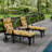 72" x 22" Outdoor Chaise Lounge Cushion with Ties and Loop-1431449507