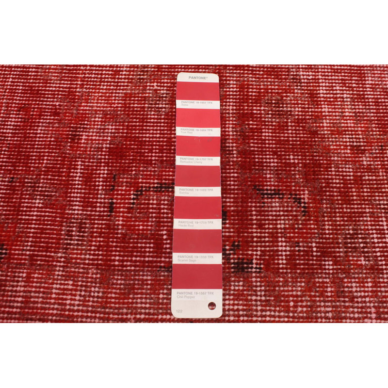 Tapis transitionnel de couleur rouge 5 pi 7 po x 8 pi 4 po