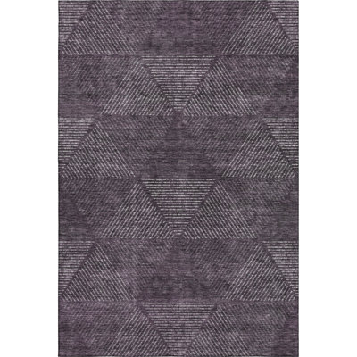 Premium Machine Washable Prisco Eggplant Rug
