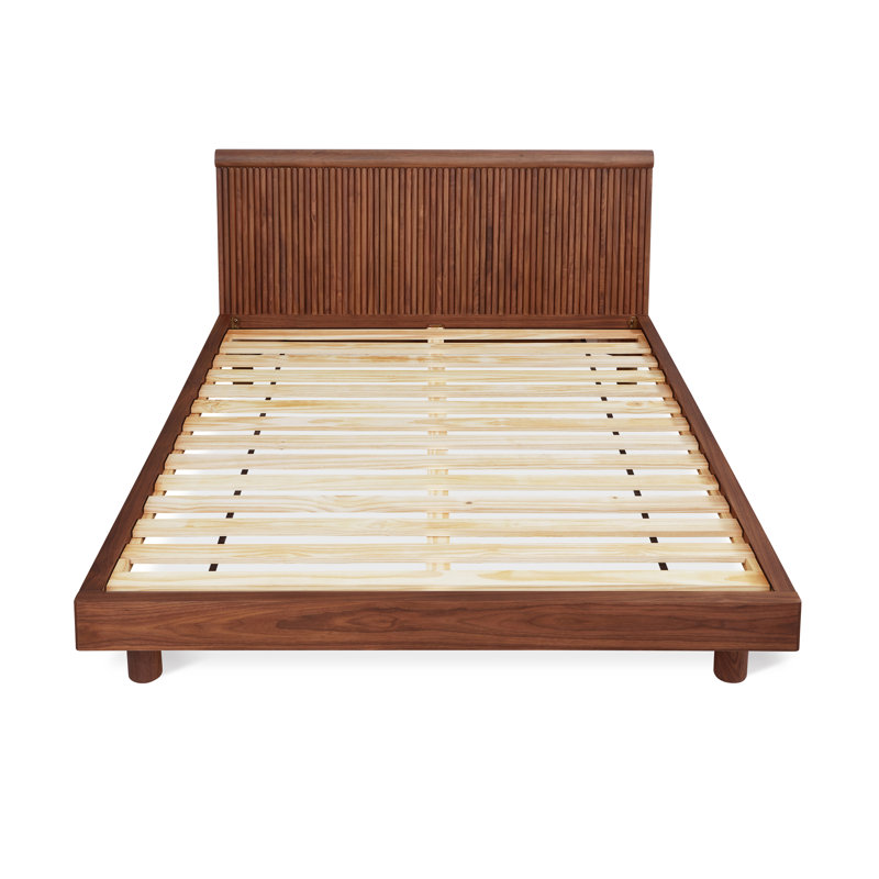 Odeon Bed _x000D_, Queen, Classic Walnut