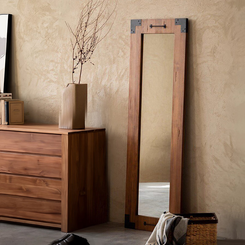Rectangle Solid + Manufactured Wood Full Length Mirrors