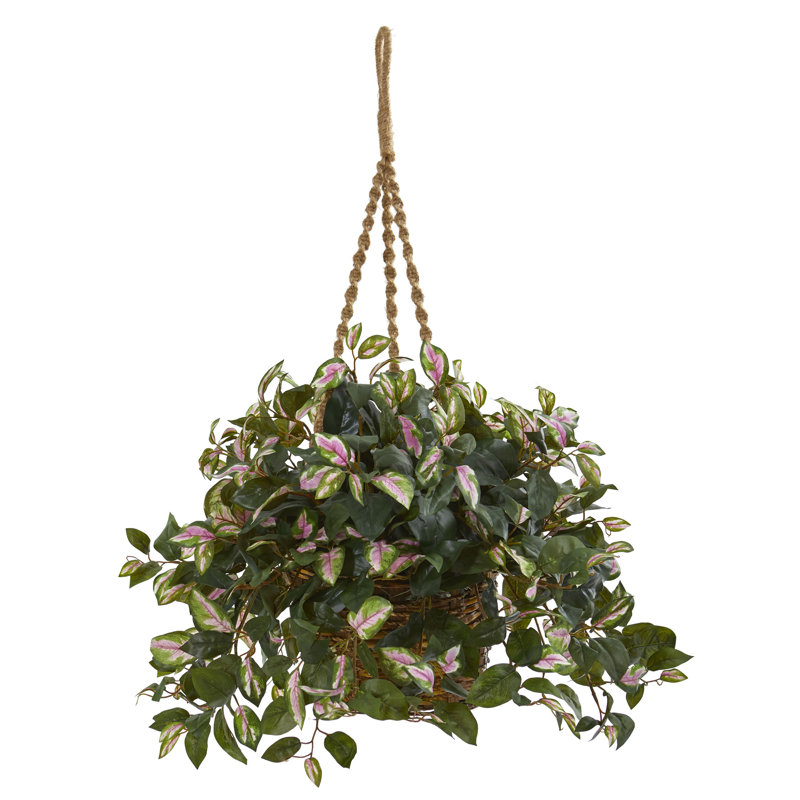 Plante à feuillage artificiel 23 po dans un panier