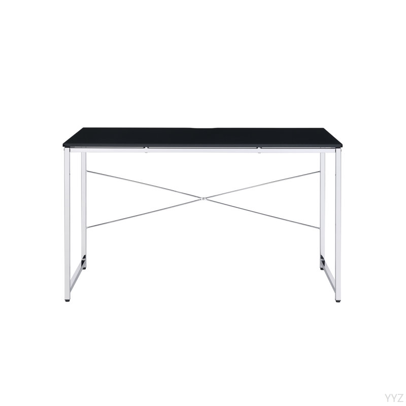 Bureau de meuble-lavabo noir et chrome