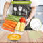 Paquet de 10 paniers de rangement pour garde-manger avec couvercles, bacs de rangement pour réfrigérateur, transparents