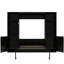 Grand lit escamotable en bois avec armoires de rangement, lit escamotable mural avec tablettes, aucun sommier nécessaire