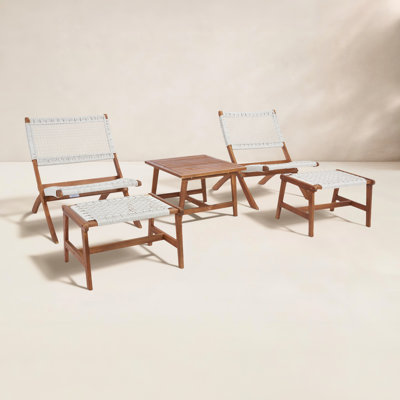 Armida 4-Person Acacia Patio Seating Group