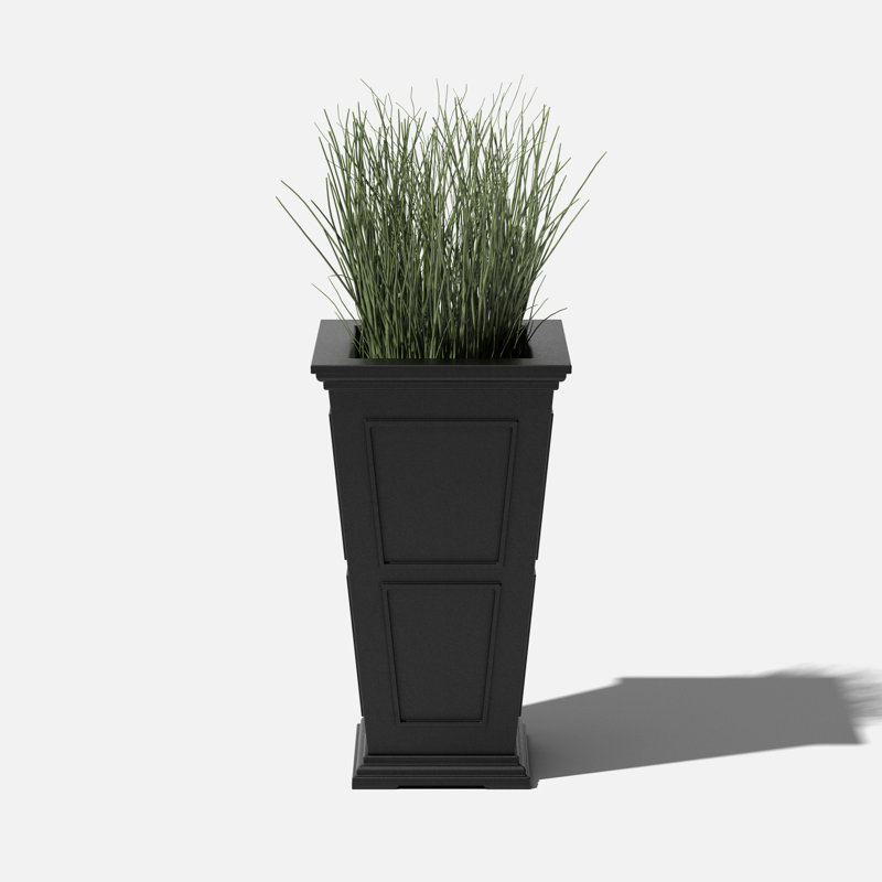 Boîte à fleurs Abram, Noir, noir, noir, noir, 1, H 26 po x l 14,75 po x P 14,75 po