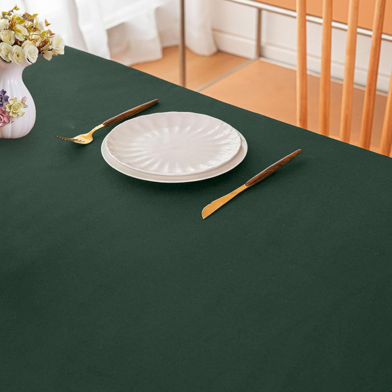 Polyester Tablecloth Rectangular 1PC - Wrinkle & Stain Resistant, Heavy Duty Banquet Cloth - Wedding, Party & Restaurant Use