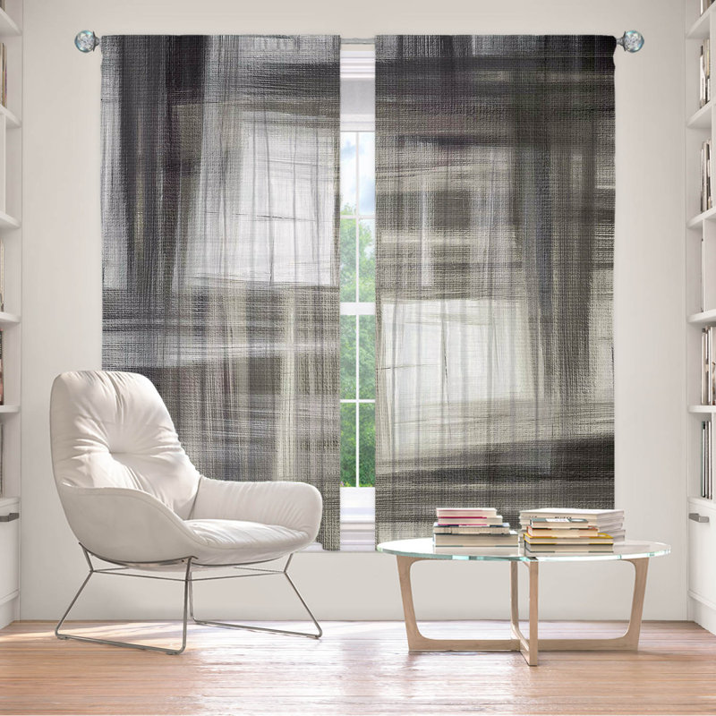 Room Darkening Curtain Pair, 40" W x 61" L, Gray