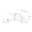 Élégant canapé 2 places en chenille avec siège de rangement repose-pieds, dossier cylindrique et accoudoirs, causeuse moderne en tissu avec espace de rangement caché-1248077904