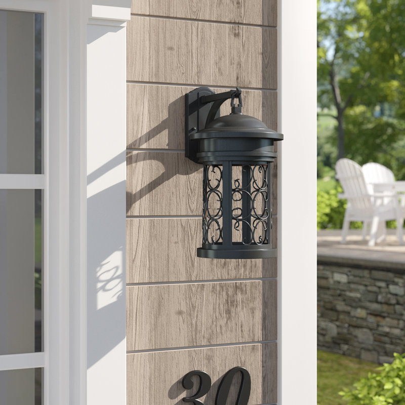 Vickey Aluminum Wall Light, Mediterranean Patina, 16.25" H x 9" W