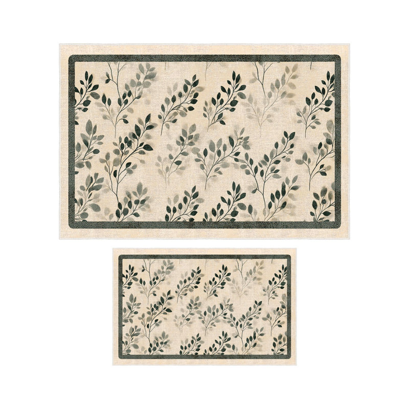 Ensemble de tapis de bain ultra doux (2 pièces), beige, 19,7 po x 23,6 po et 23,6 po x 39,4 po | 100% polyester, 650 g / m², hauteur des poils de 0,2 po | Base à pois antidérapante, lavable à la machine, parfaite pour le confort et la sécurité de la salle de bain