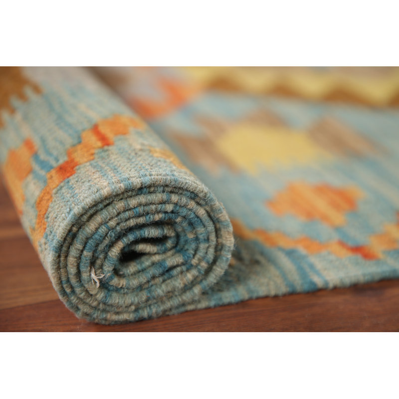 Tapis de couloir géométrique Kilim