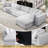 Oversized Modular Silod Wood Sectional With Ottoman-1163381092
