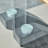 Modern 7-Piece Rectangular Tempered Glass Dining Set with Faux Leather Cantilever Chairs-1304132757-1303086899
