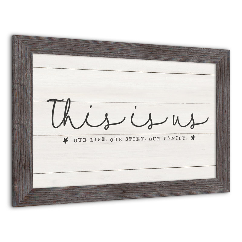" This Is Us ", 16" H x 24" W x 0.75" D