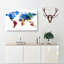 Abstract Map of the World - Wrapped Canvas-55306601