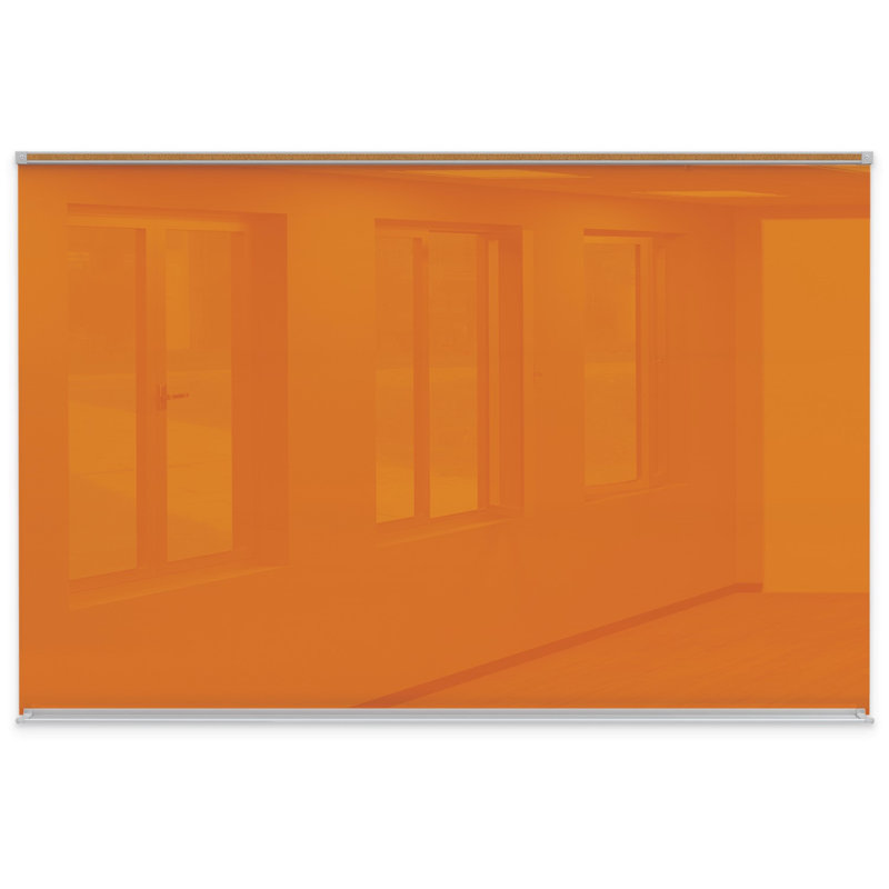 Tableau magnétique mural Liso,, 48 po x 72 po, Orange
