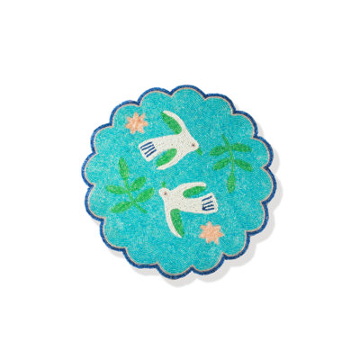 Le napperon perlé "Aqua Serenity"