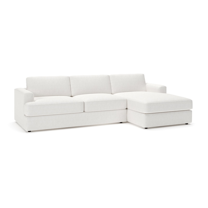 Cayden Sectional, Nomad Snow Crypton® Chenille, Right Hand Facing
