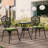 Outdoor Bistro Set With 2.17" Umbrella Hole And Cushions-454298258