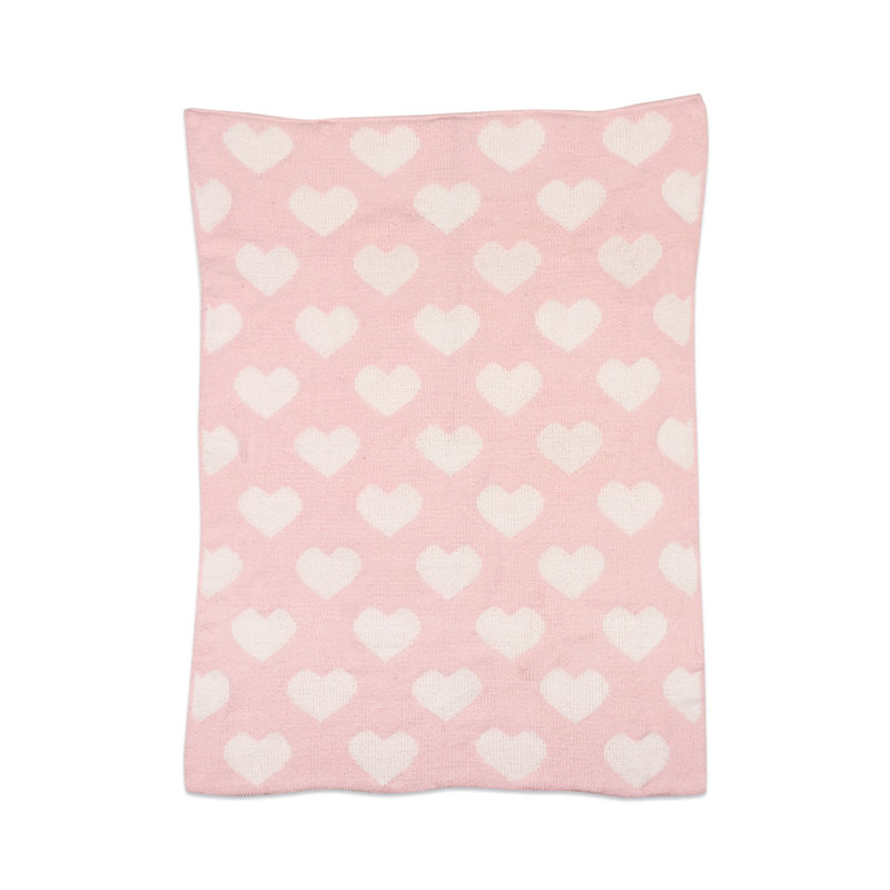 Couverture pour bébé Heart Chenille