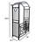 Aluminum Garden Arch With Gate-114351243