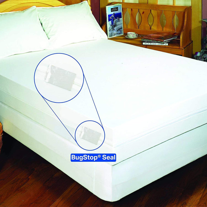  Bedbug Proof Stretch Knit Zippered Boxspring Cover, Twin XL