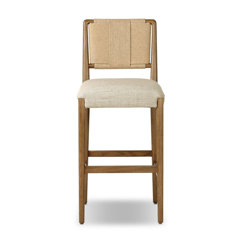 Rothler Stool-Alcala Wheat-Counter, Bar Stool (31” Seat Height), Beige, Brown