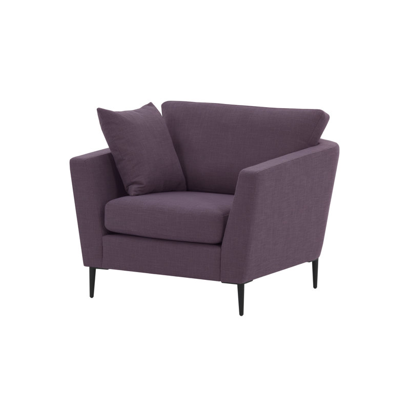 Rahul Velvet Armchair, Purple