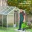 Bryent Polycarbonate Greenhouse with Rain Gutters, Large Walk-In-1292181618