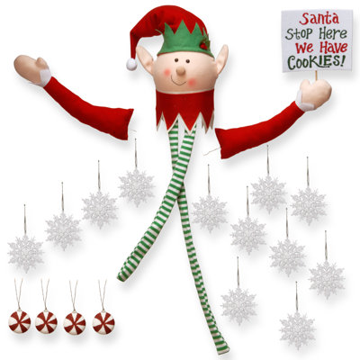 Ensemble de déguisement d'arbre de Noël Elf du Père Noël The Aisle® Holiday