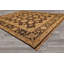 Tapis réversible en laine chocolat et or, noué à la main, 2,44 m x 3 m