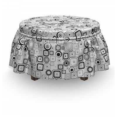 Box Cushion Ottoman Slipcover