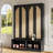 Widen Hall Tree With 4 Rattan Doors, Versatile 4-In-1 Seating Bench With 6 Hooks, Mid-Century Entryway Shoe Cabinet With Adjustable Shelf For Living Room