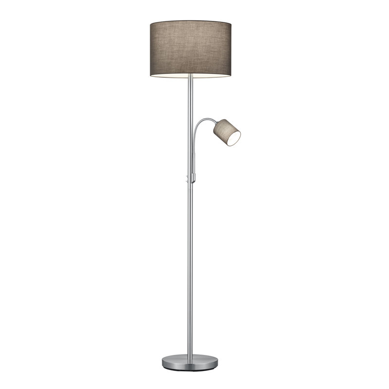 Rister 170cm Traditional Floor Lamp, Grey