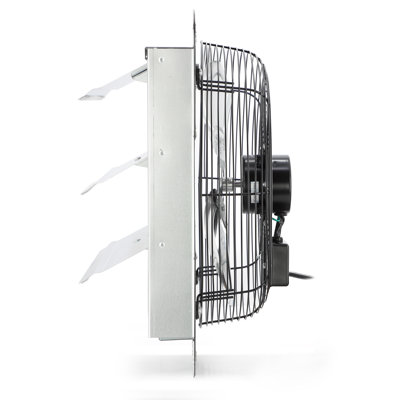 12 Inch Corded Wall Mount Ventilator Fan with Shutters