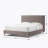 Modern Bed, Vireo Upholstered Platform Bed