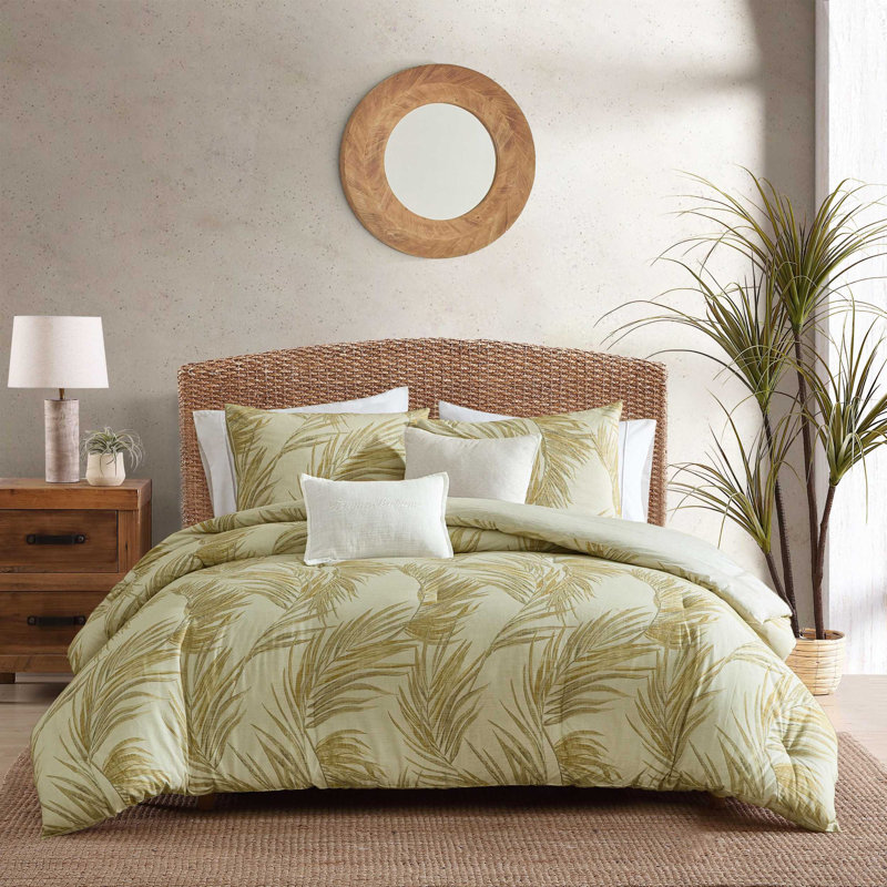 Ensemble d'édredon en coton 5 pièces Tommy Bahama Canyon Palms, Grand édredon + 2 taies décoratives standard + 2