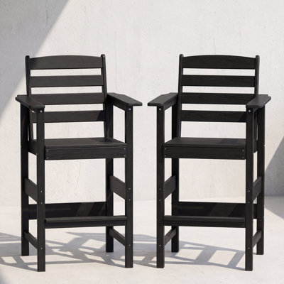 46.1" H HDPE Adirondack Bar Chairs