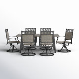 Langner Rectangular 6 - Person 70" Long Dining Set