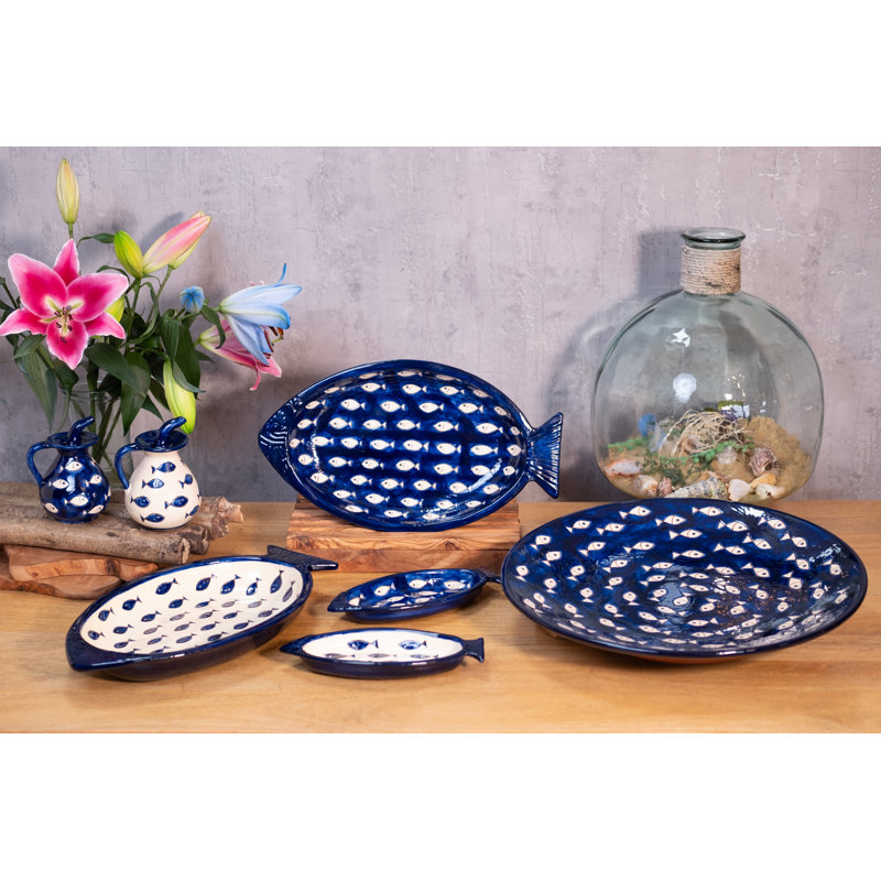 Highland Dunes Moorefield Ceramic Platter