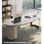 Bureau moderne en pierre avec base de tiroir-110653424