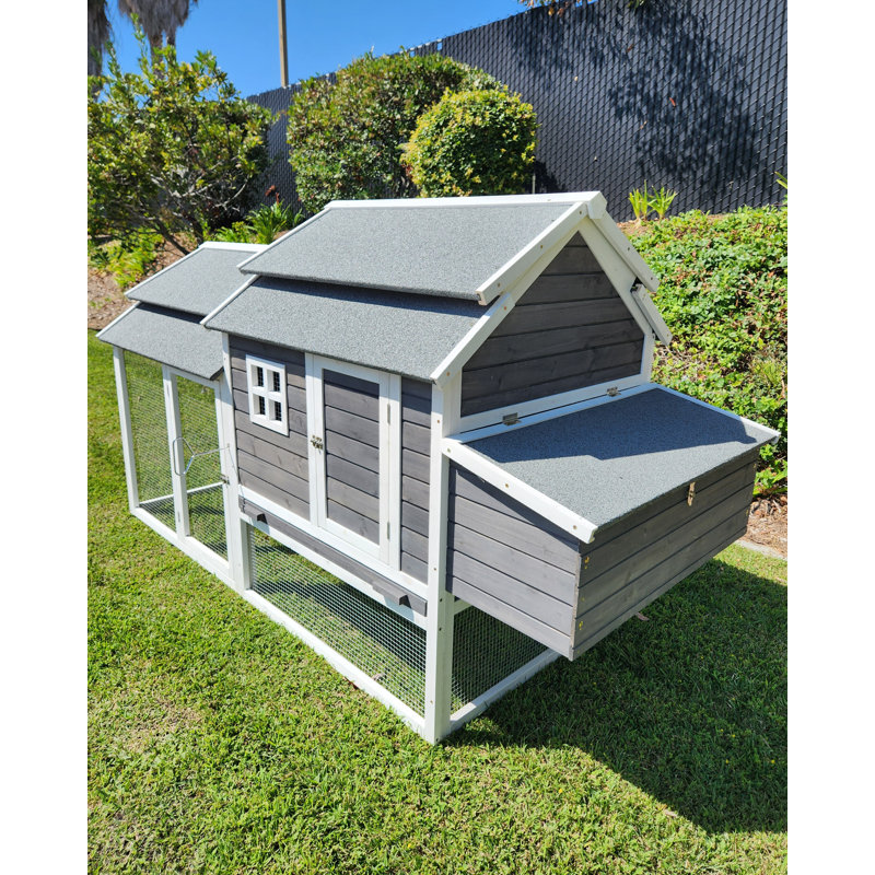 Cheyenne Chicken Coop Grey & White