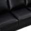 Canapé de salon avec canapé de rangement modulaire 2 + 3 en similicuir noir-1824672927