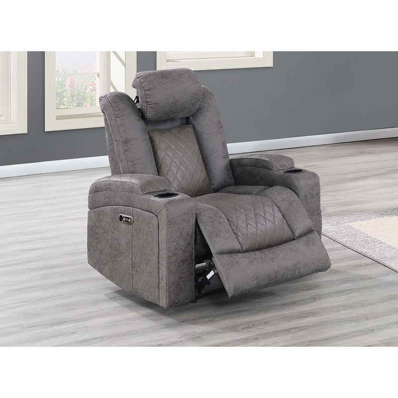 Fauteuil inclinable électrique simple, Gris