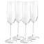 Ensemble de 4 flûtes en verre transparent de 7,3 onces Martha Stewart