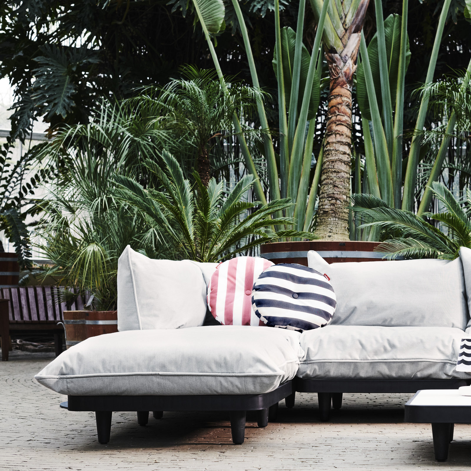 Fatboy Paletti Sunbrella® Patio Ottoman, Mist