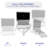 White Pneumatic Arm Single Laptop Wall Mount