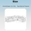 Canapé-lit modulaire en forme de L 116,10 po-1345796005